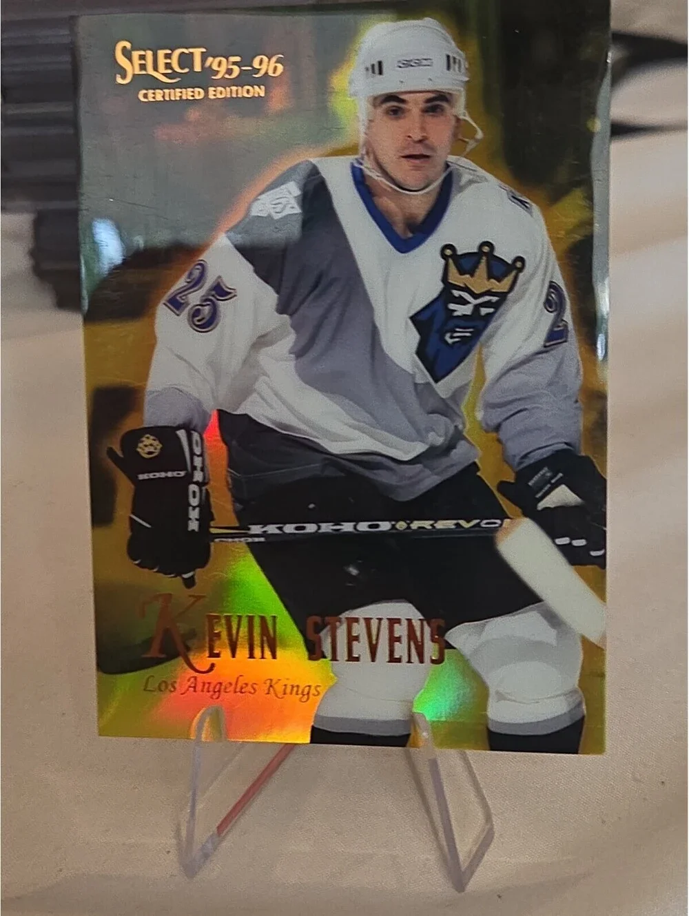1995-96 Select Certified Edition Mirror Gold SSP Kevin Stevens #46